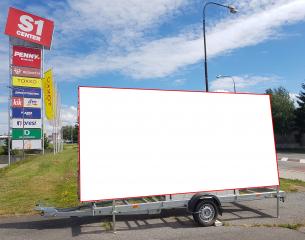 Foto 1 - Reklamní plocha k pronájmu - eurobillboard - vozík 12 m2 Žďár nad Sázavou